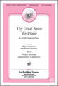 Thy Great Name We Praise SATB choral sheet music cover
